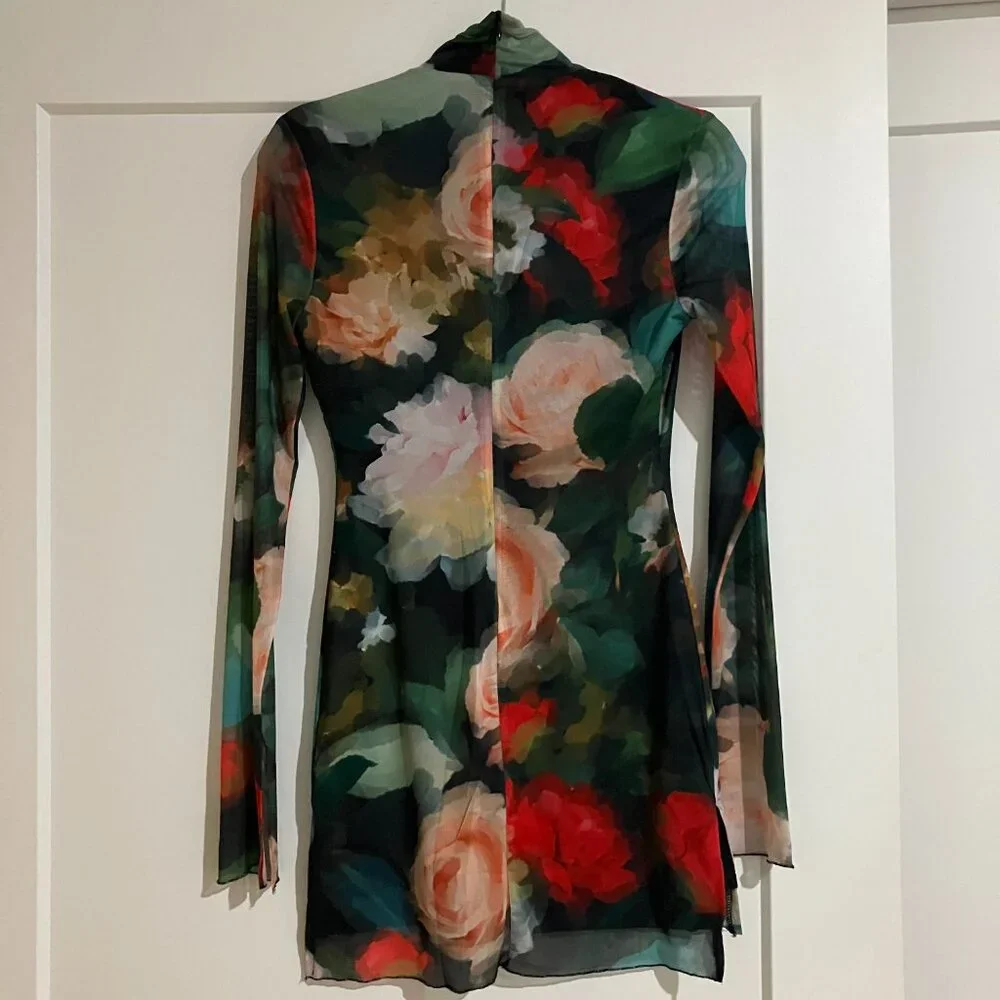 NWT Runaway The Label Jordi Mini Dress Asha Print Size Small - Picture 8 of 9